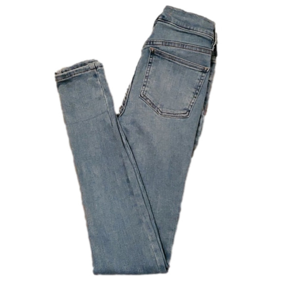 Free People Skinny Stretch Medium Wash Jeans Size W25 - Picture 1 of 8